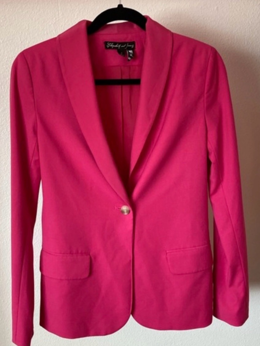 Elizabeth and James $350 Bright Pink Blazer Sleeve with Buttons